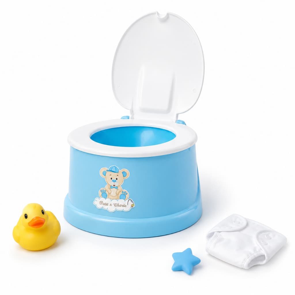 Penico com Tampa para Criança Bebê Infantil Desfralde com Tampa Plástico Resistente
