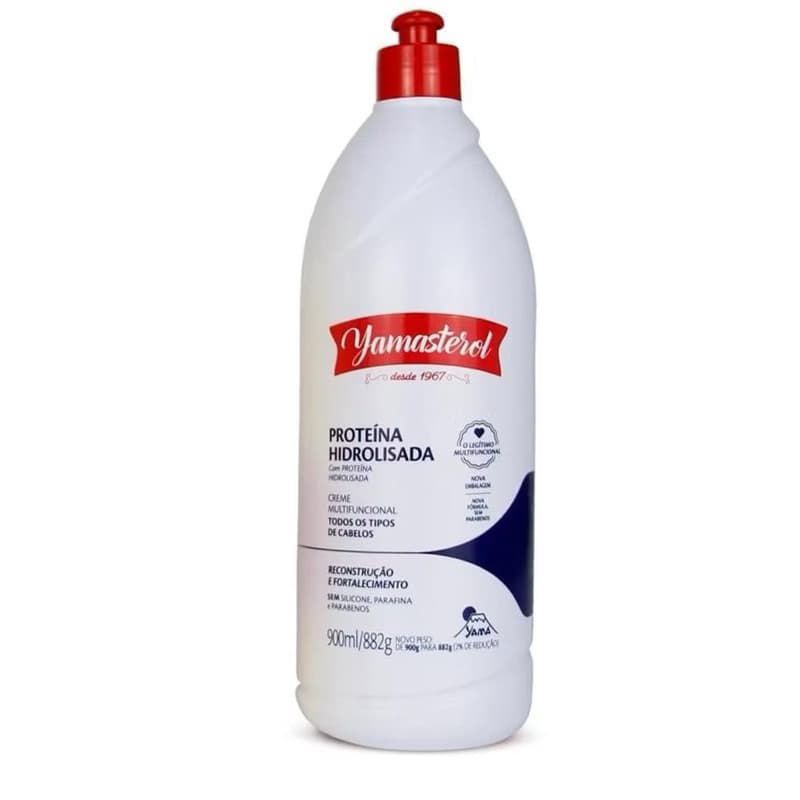Creme Multifuncional Yamasterol 200ml e 900ml  - Reconstrutor e Protetor com Proteína Hidrolisada