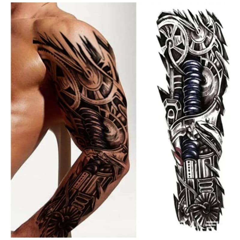 Adesivo de Vinil Tatuagem Temporária a prova d'água para braço Unissex
