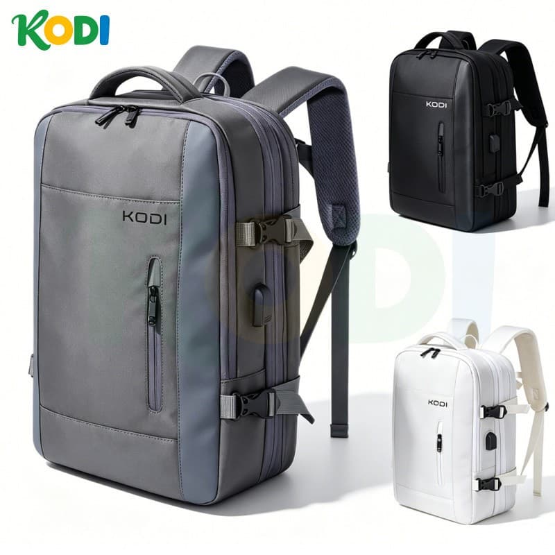 Mochila de Viagem Profissional Expansível 40L, Modelo Reforçado Unissex para Trabalho e Notebook-Q7