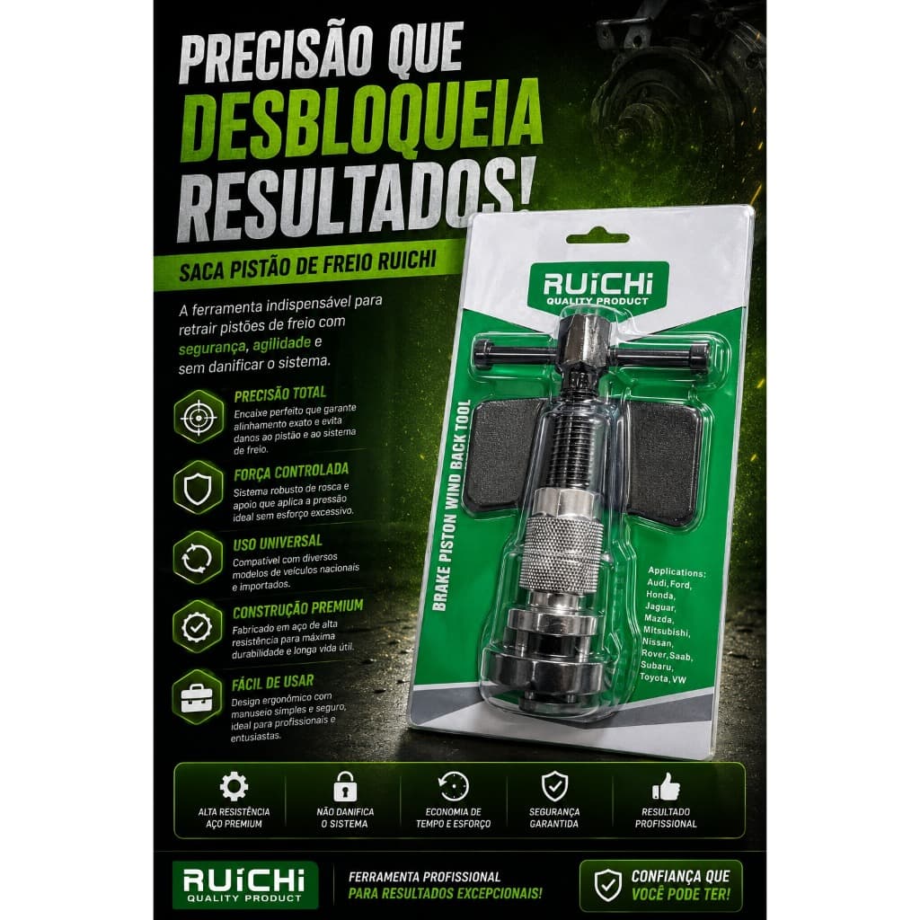 retorno de pistão de freio da Ruichi