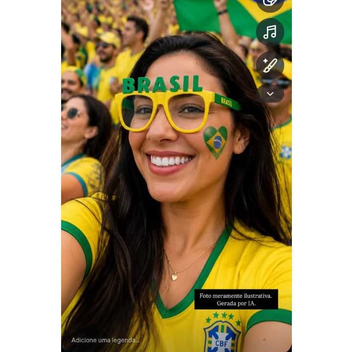 Óculos Brasil Personalizado Com Nome | Torcida Seleção Brasileira | Impressão 3D
