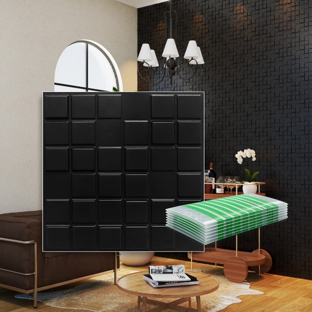 Kit 100 Placas 3D PVC 25x25 cm Revestimento Decorativo de Parede Premium