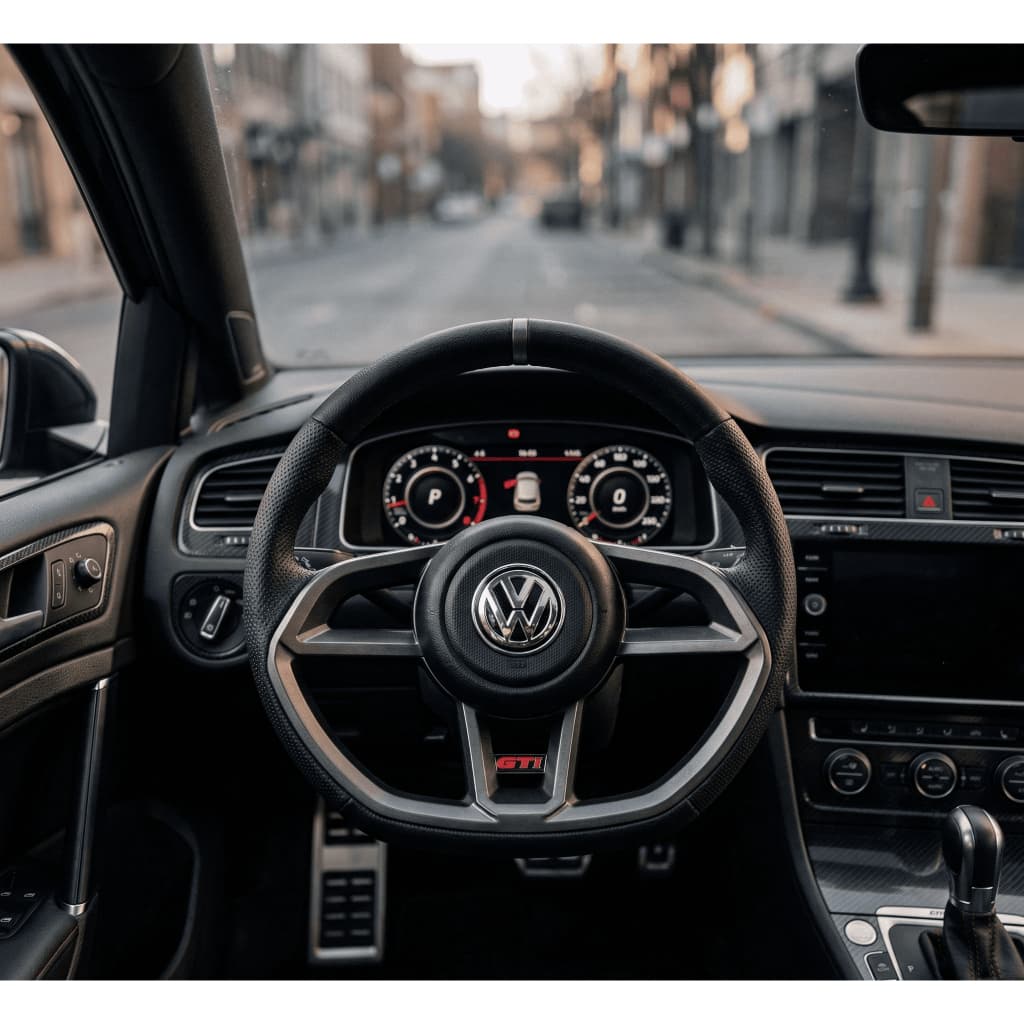 Volante Esportivo Gti Grafite Para Gol Polo Voyage Saveiro G5 G6 G7 fox jetta spacefox Golf