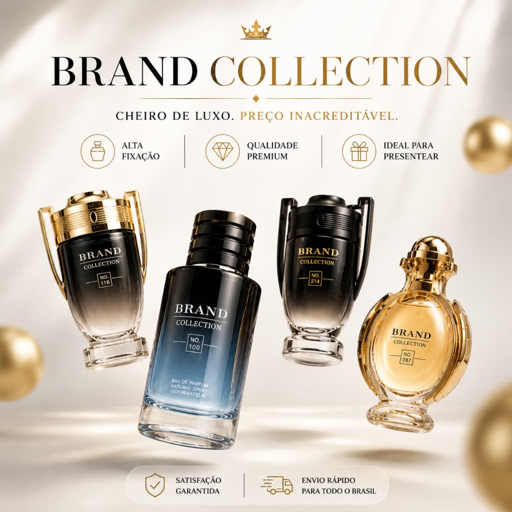 Colônia Feminino Masculino infantil Brand Collection 25 ml Inspiração Viagem Coleção