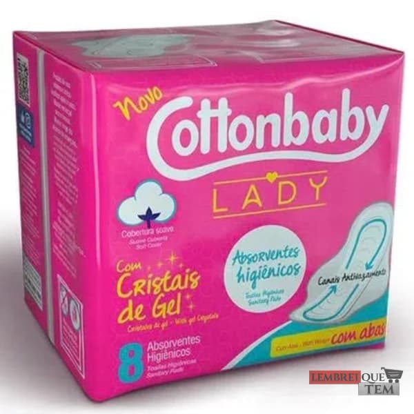 Absorvente Lady Suave Abas com 8 Unidades – Cottonbaby LQT