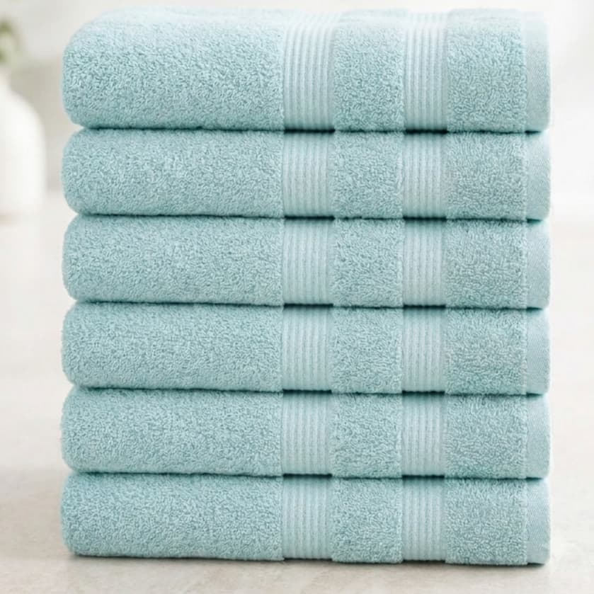 Kit de 2 Toalhas de Banho Aura Azul Mineral | 100% Algodão Altenburg