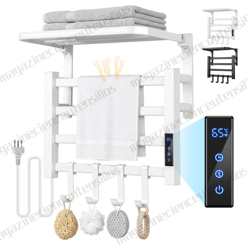 110V-220V Toalheiro Eletrico 45x50 Termico Display Digital Temporizado