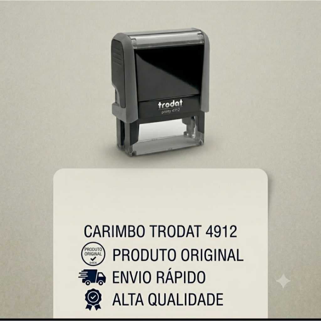 Carimbo Automático Personalizado 4912   Para Professores  Empresas  Escritórios  Médicos  Advogados Contadores