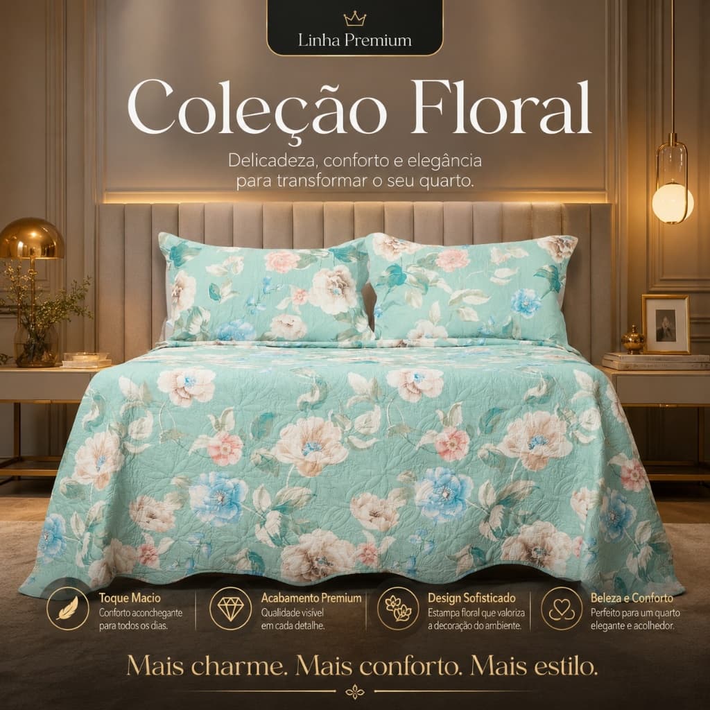 Kit 3 Peças Cobre Leito Colcha Porta Travesseiro Estampada Tendência Porta Travesseiro Alta Qualidade