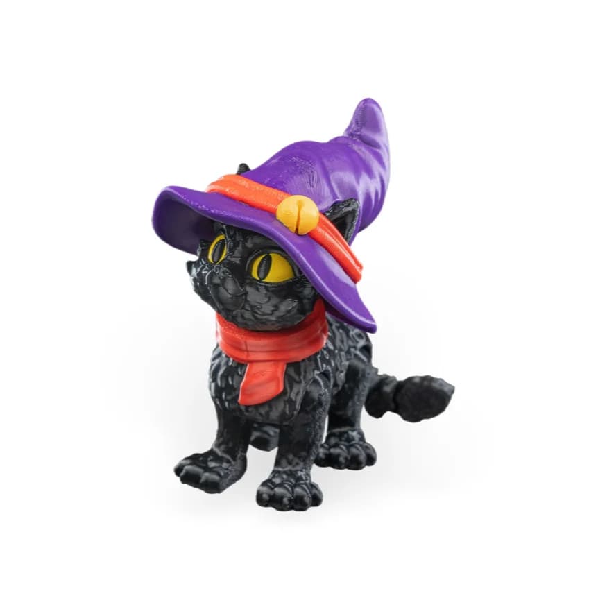 Boneco Gato Salem Bruxinha Sabrina Fidget Toys Sensorial Brinquedo