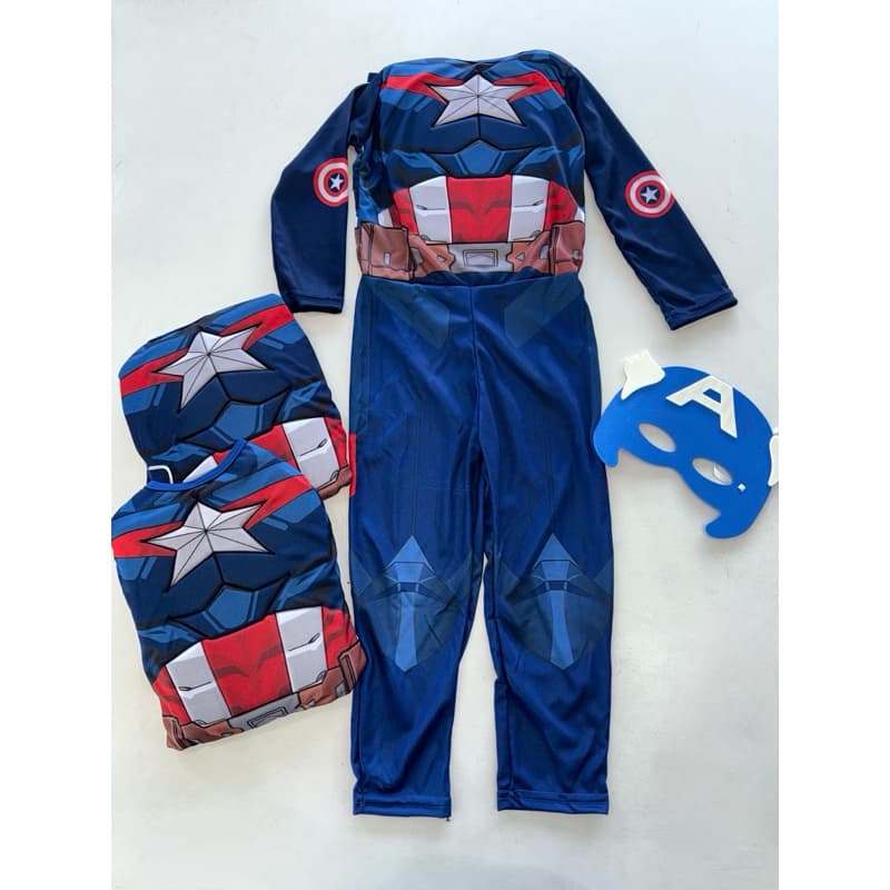 Fantasia Capitão América (Longa com enchimento)❤️💙🇺🇸