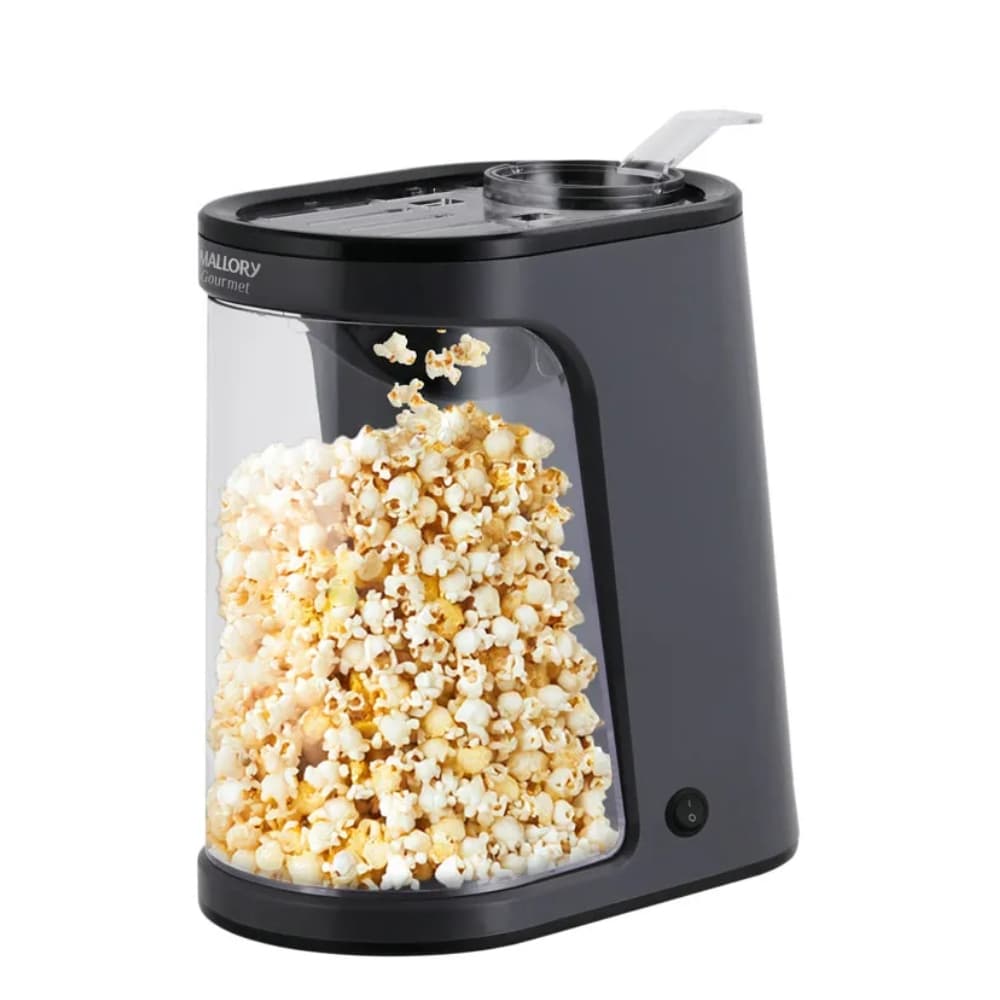 Pipoqueira Elétrica Mallory Gourmet 1200W, Sem Óleo, Reservatório Transparente e Pés Antiderrapantes