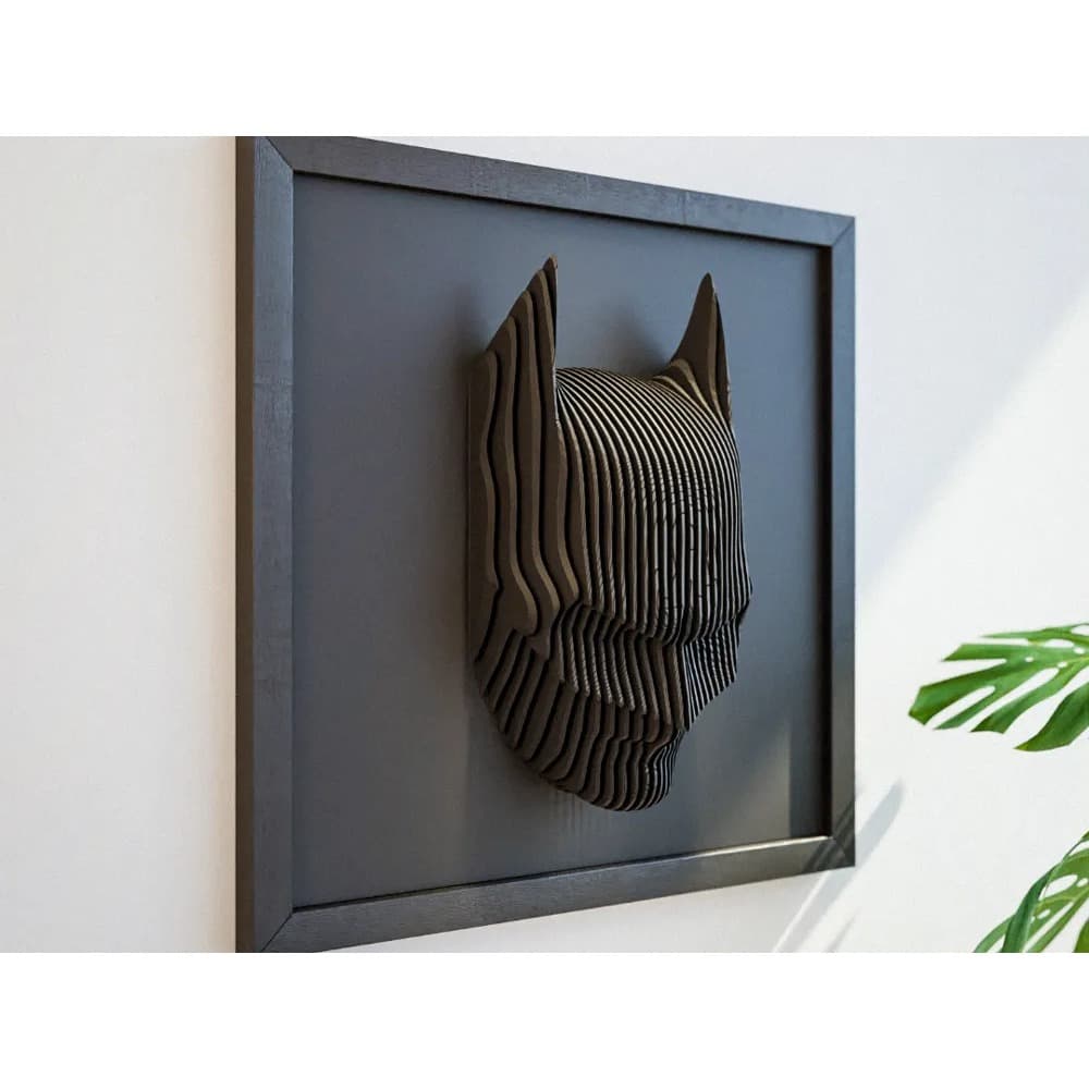 Quadro Batman 3D Decorativo Preto | Arte Geek para Parede | Decoração Gamer, Nerd e Home Office