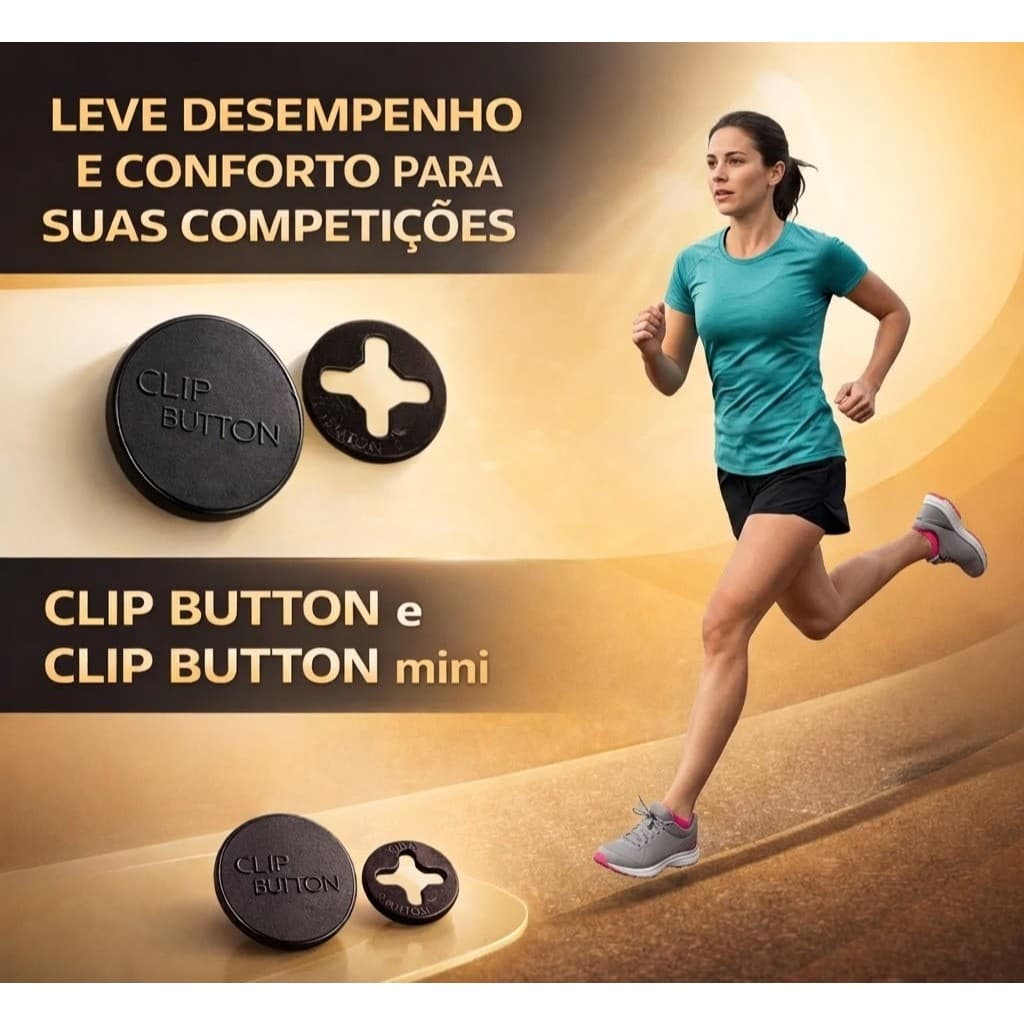 Botão Prendedor, Número Peito Corrida Atletismo Fixador, Maratona