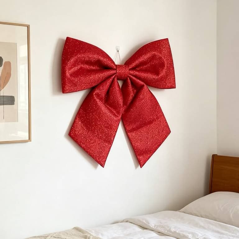 Laço De Enfeite Grande 41X38CM/35CM X32CM/30x26.5cm De Árvore De Natal Para Decoração De Festa De Natal