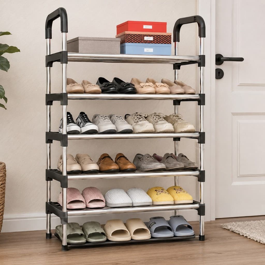 Sapateira Multiuso 5 Prateleiras Desmontável Organizadora Multiuso Sapatos Livros Brinquedos