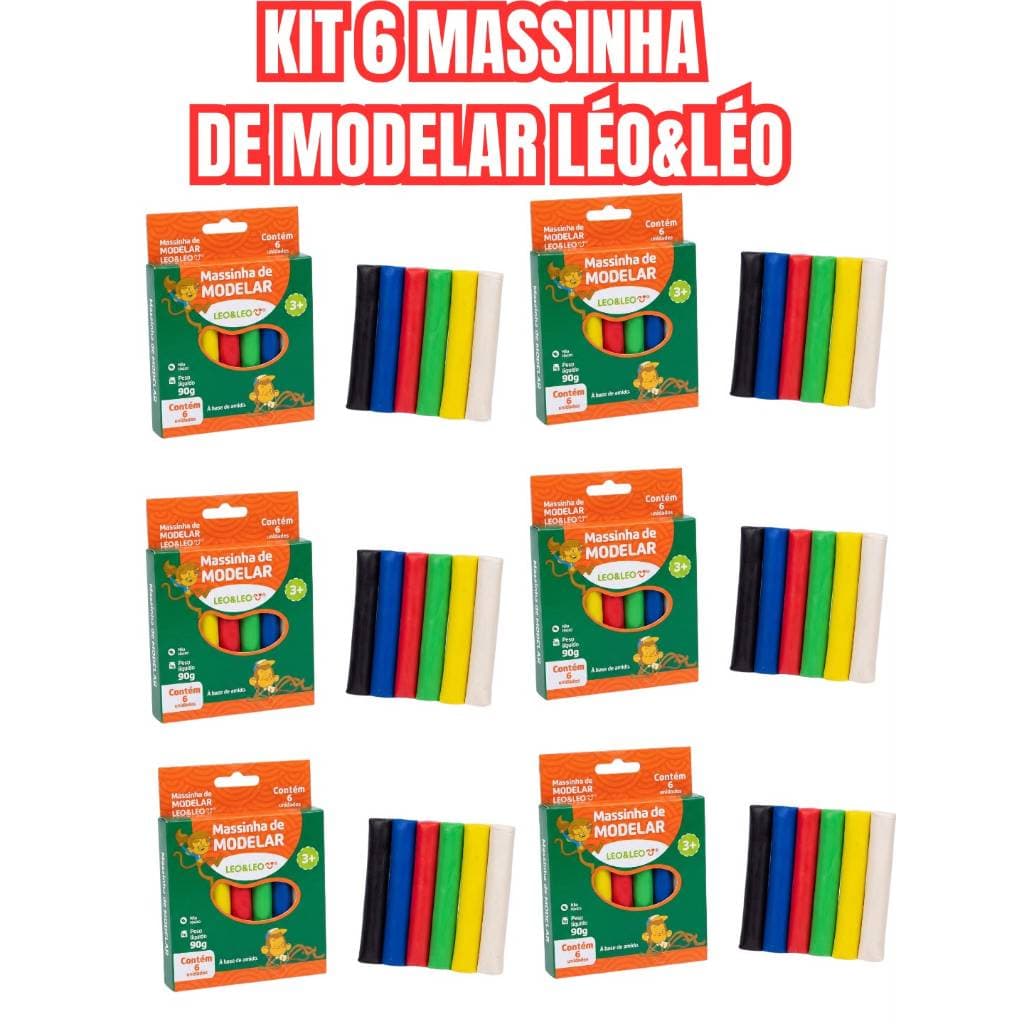 Kit 6 Massinhas Léo Léo