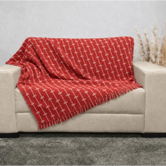 Manta Decorativa para Sofá Tijolinho Gigante Casal Luxo Casal 240x180  Capa Protetora