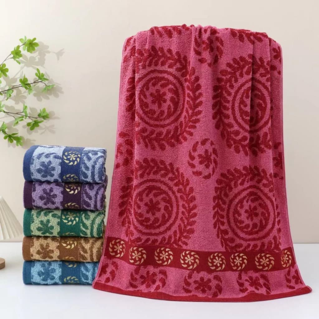 Toalha de Banho Banhão Gigante 70x140 Alta Absorção Super Macia Academia Banheiro Praia Hotel Estampada Felpuda Premium