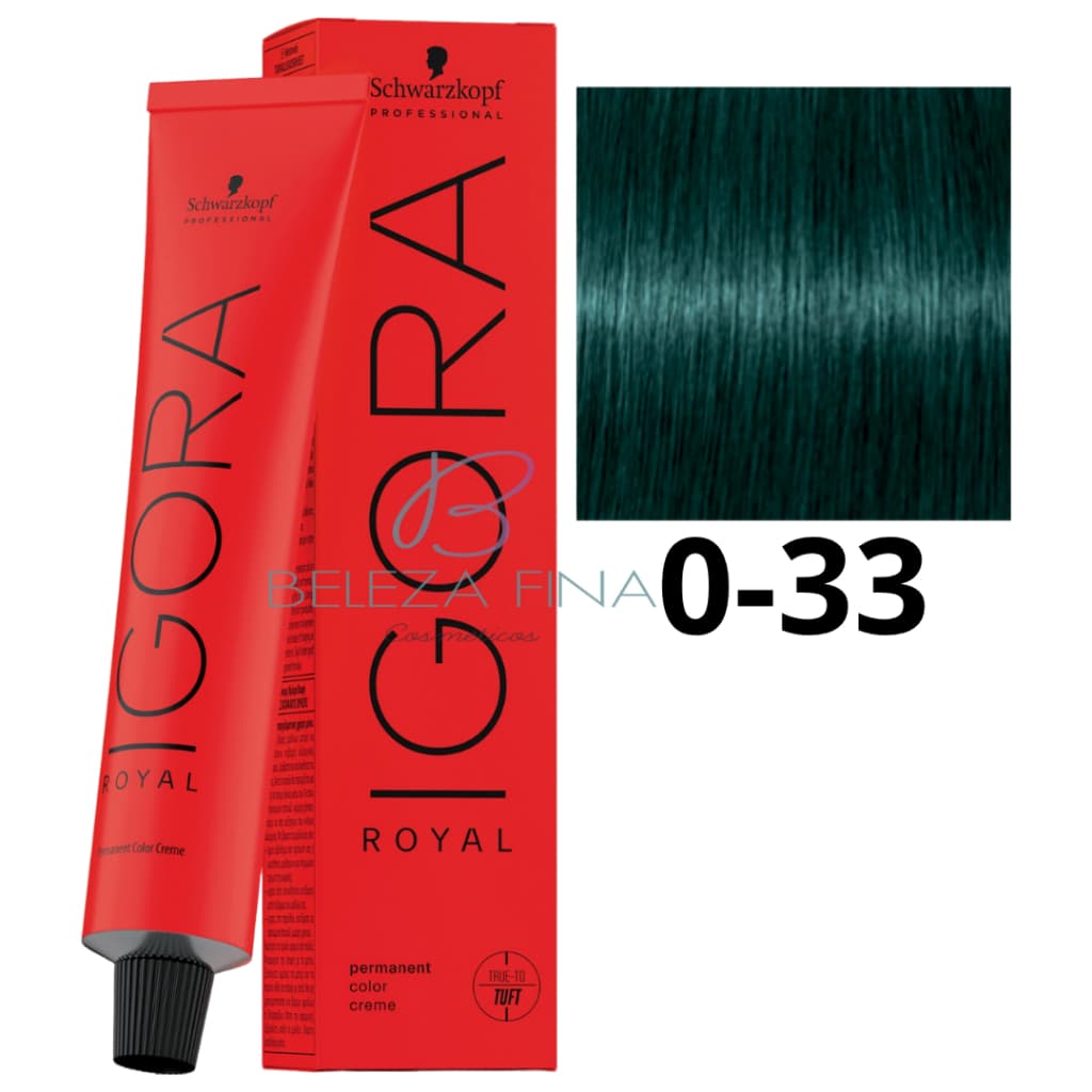 Coloração Schwarzkopf Igora Royal Tintura 0-33 60g MATTE