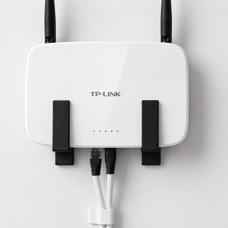 Suporte Roteador Wifi Parede Sem Furo Fita 3M Organizador Universal