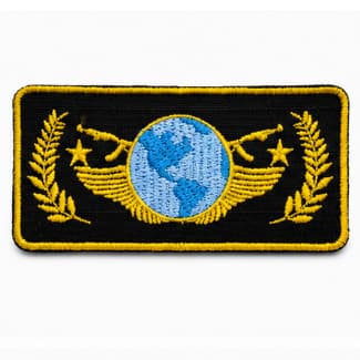 PATCH BORDADO GLOBAL ELITE JOGO COM VELCRO AIRSOFT PREMIUM