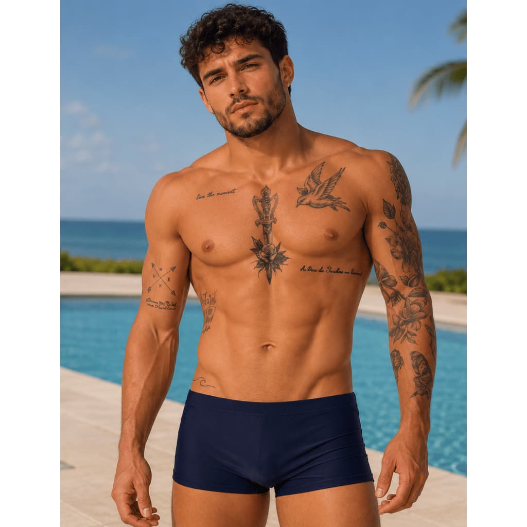 Sunga Boxer Masculina Forrada Ajuste Ideal P ao GG