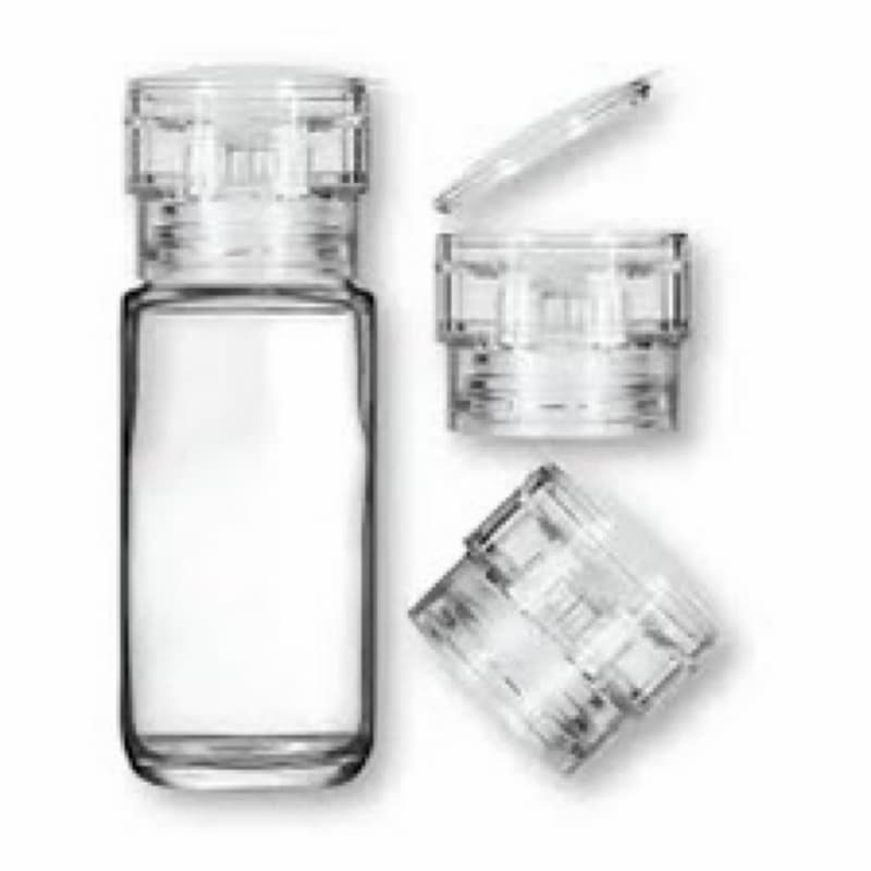 Kit com 02 Moedores de Temperos e Sal Manuais - Prático e Resistente, Vidro Transparente, 100ml