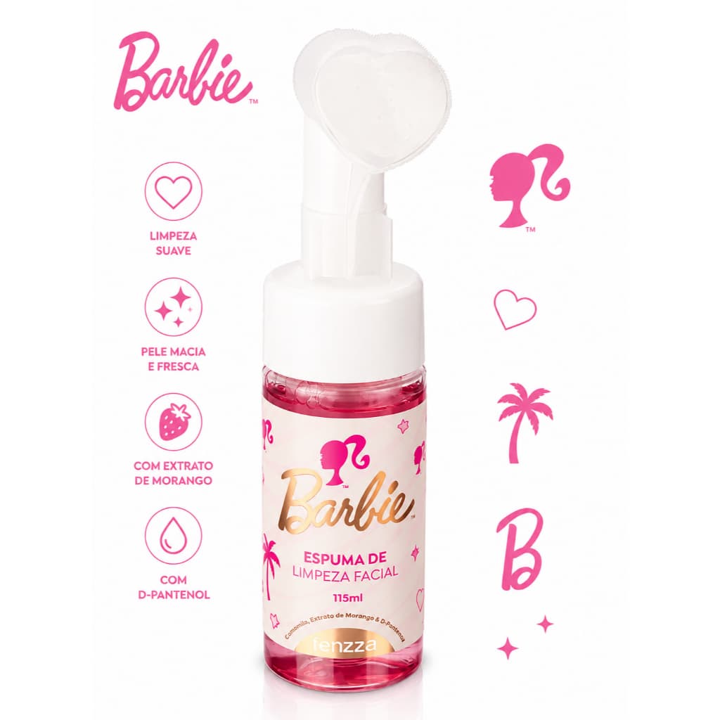 Espuma De Limpeza Facial Barbie