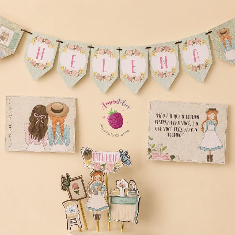 kits festa personalizado Anne white Anne Anne de gren gables