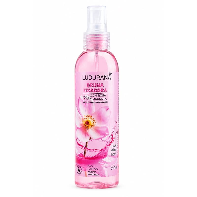 Bruma Fixadora Maquiagem Ludorana 200ml Hidrata Fixa Matifica e Tonifica
