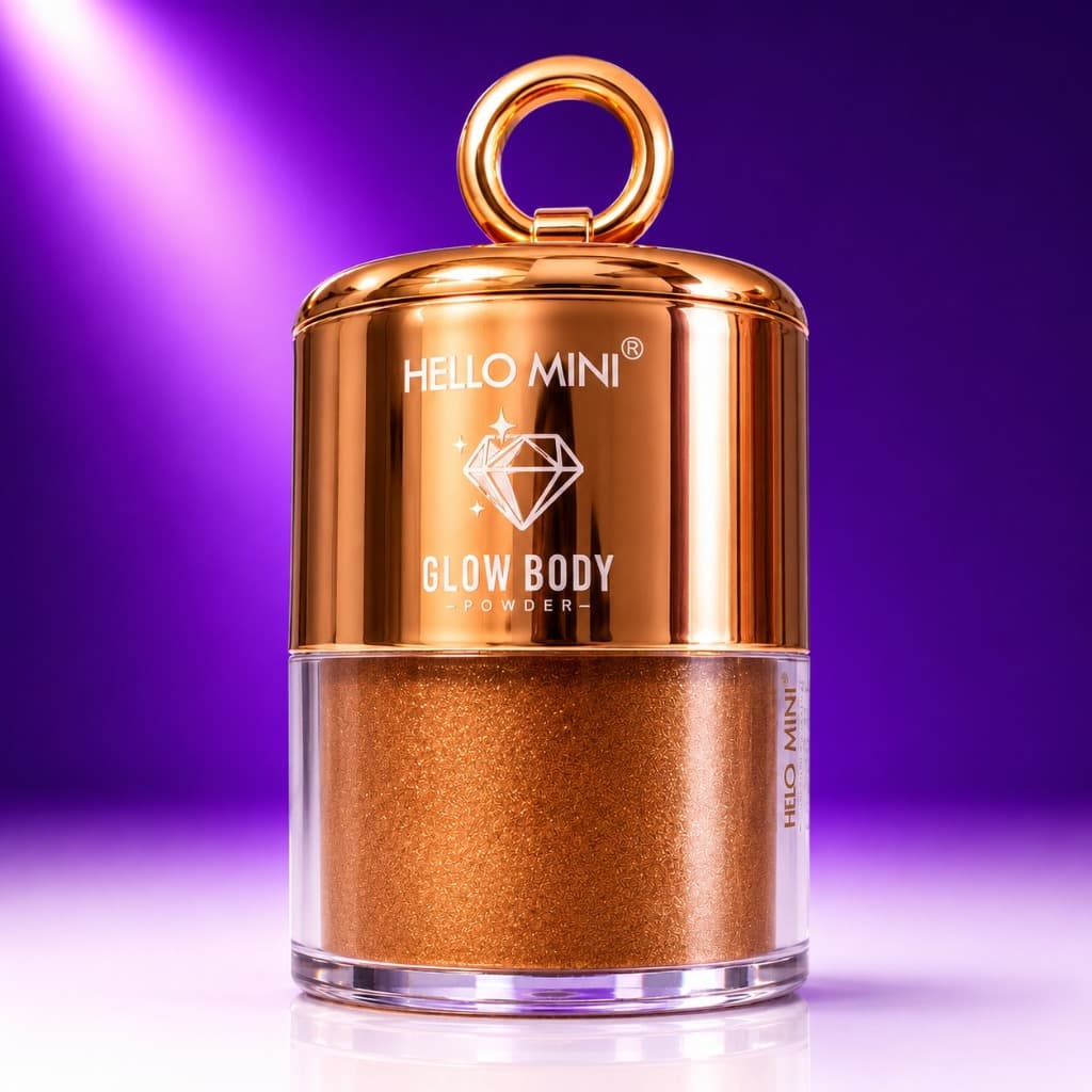 Iluminador Corporal Glow Body Hello Mini Pó Iluminador Corpo Efeito Glow Brilho