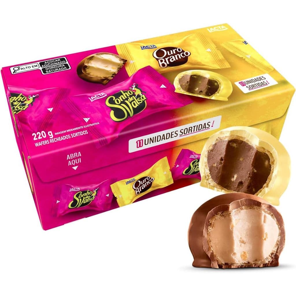 Caixa Sonho de Valsa e Ouro Branco Sortidos 220g
