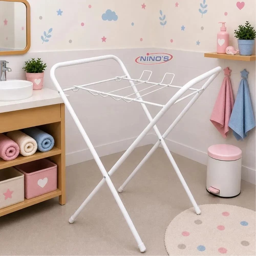 Suporte  Banheira Desmontável Prático Super Compacto Branco