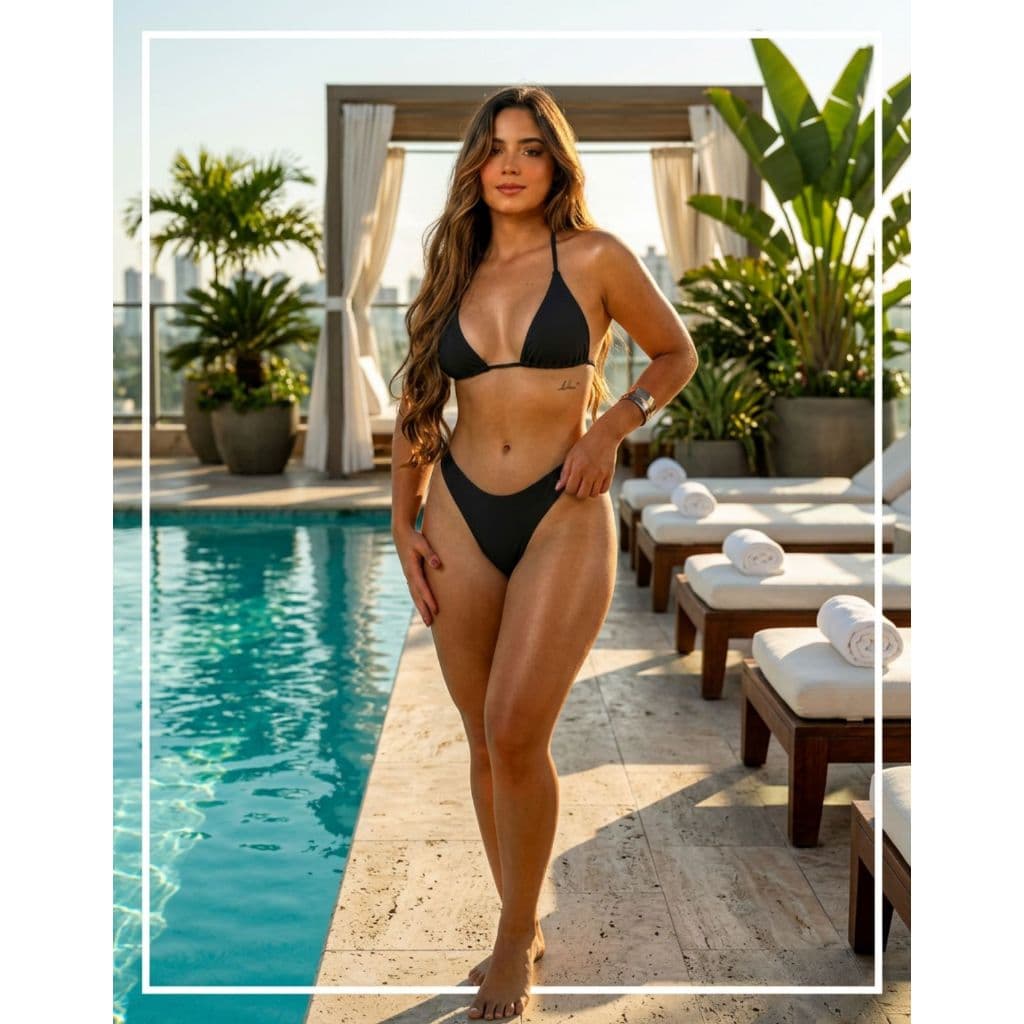 Biquíni Asa Delta Texturizado Feminino Moda Praia Verão