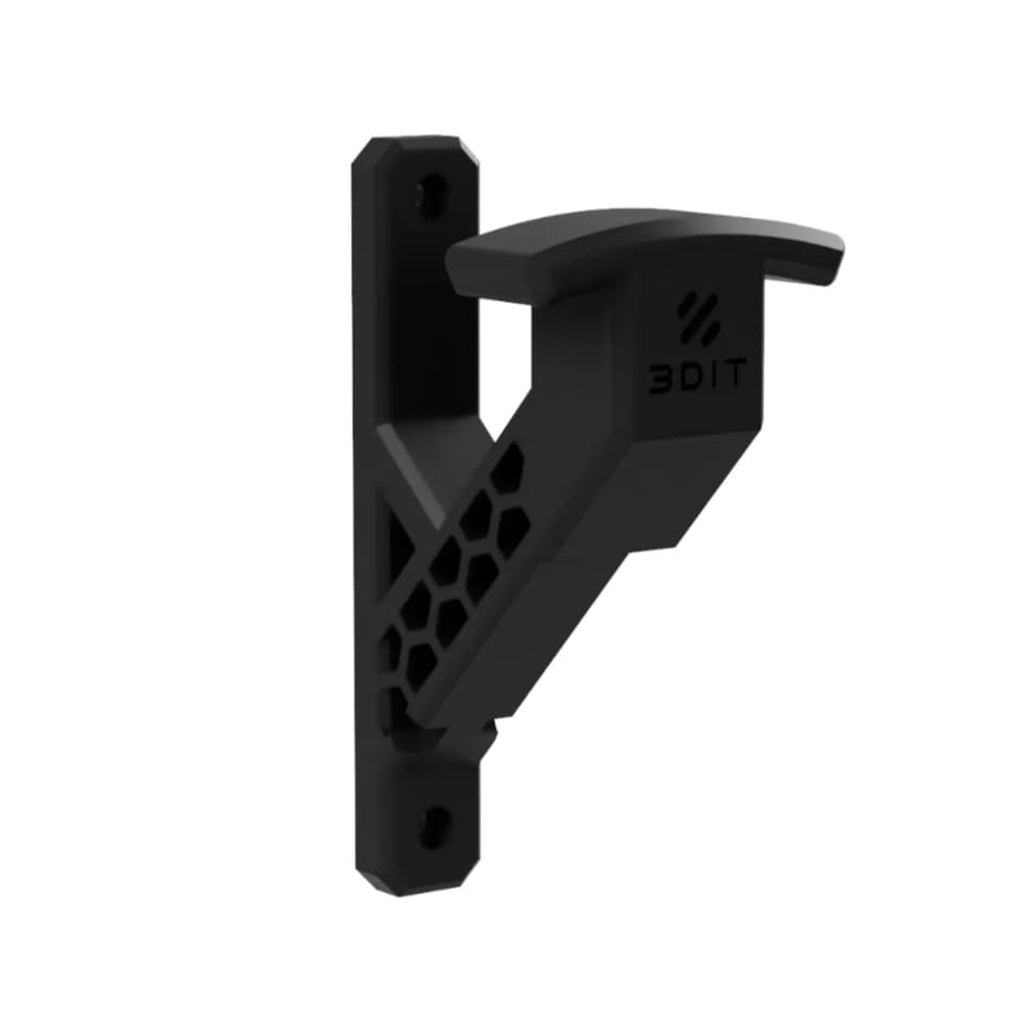 Suporte para Capacete de Moto de Parede com Gancho para Jaqueta, Mochila e Chaves | Organizador em PETG