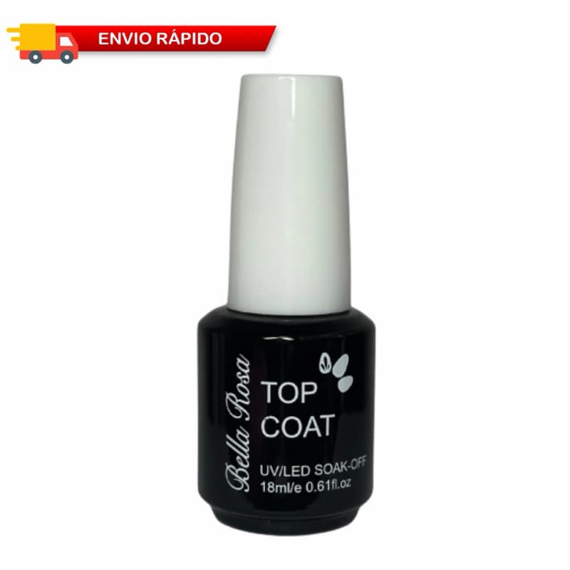 Top Coat Bella Rosa 18ml Extra Brilho Bem Fino Não Abre Envio Imediato