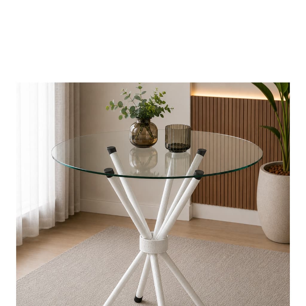 Base Mesa lucca S/ Tampo  Branco - Tubo Minas