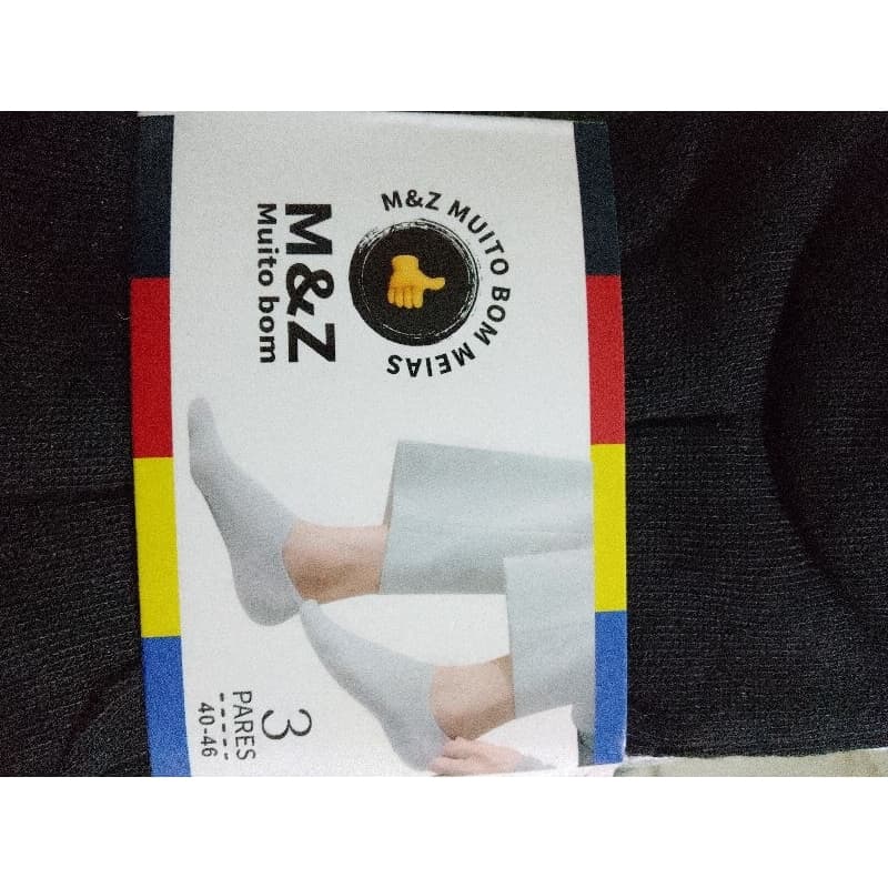 meias soquete masc 6 pares do 40 au 46