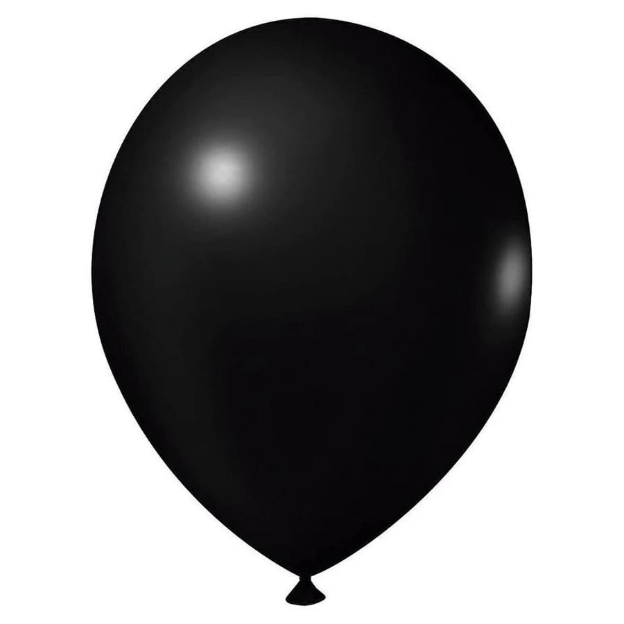 Bola Soprar Liso N.8 C/50 Preto - Festball
