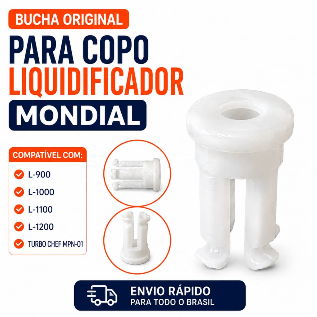 Bucha Para Copo Liquidificador Mondial L99 L900 L1000 L1100 L1200 MPN01