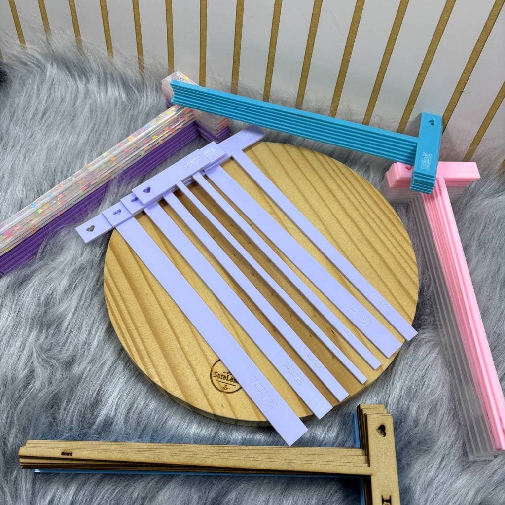 Kit de réguas em T para encadernação