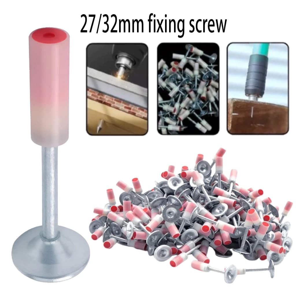 Conjunto De 250 Pinos/Grampos Com Arruelas Cônicas 27 mm/32 mm Para Fixação De Armas.