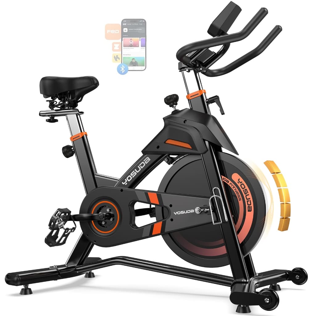 YOSUDA Professional Spinning Exercise Bike 180kg Inertia 16kg - Home Workout