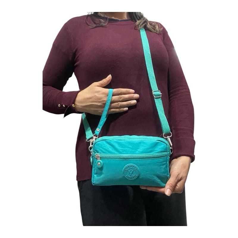 Bolsa de mão e transversal  4 zíper( necessaire, estojo)