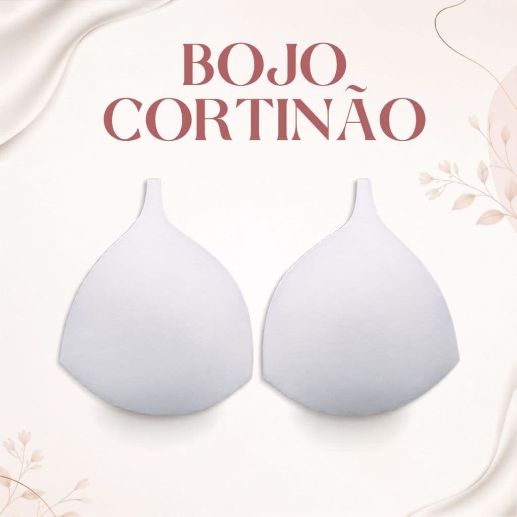 Bojo Cortininha Triangular Para Top Sutiã Cortinão Removível Macio Leve Confortável