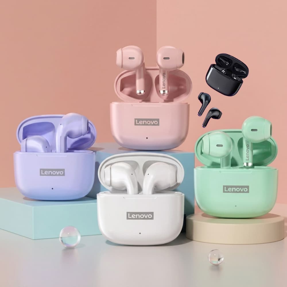 Fone de Ouvido Bluetooth Original Lenovo LP40 Pro Lançamento 2026 a Prova D'água Design Ergonômico