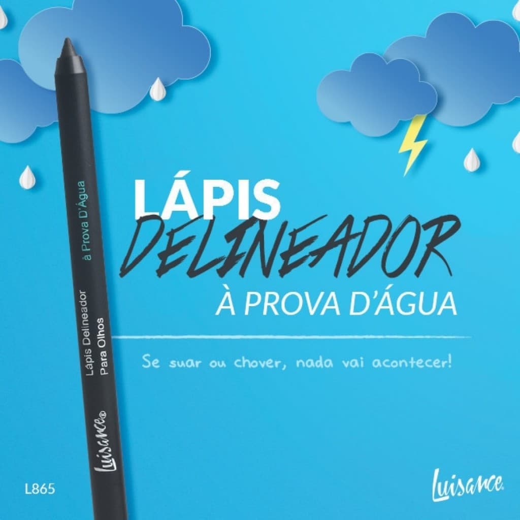 Lápis De Olho Preto Luisance 365 À Prova D'água Macio