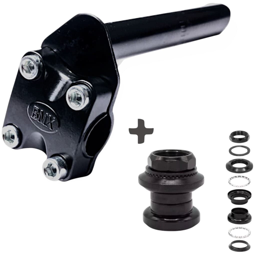 Suporte Mesa tipo Cross 22.2mm Com Espander + Movimento de Direção Standard para bike bicicleta
